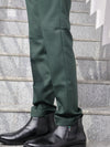 Emerald Green High-Waisted Side-Adjuster Trousers