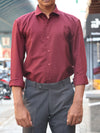Classic Burgundy Essential Button-Down shirt