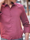 Classic Burgundy Essential Button-Down shirt