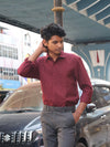 Classic Burgundy Essential Button-Down shirt