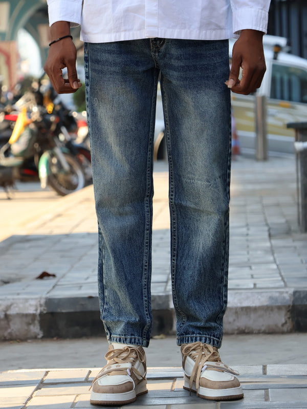 MOM FIT Vintage Grain Relaxed Jeans