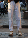 MOM FITEssential White Straight-Leg Jeans