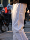 MOM FITEssential White Straight-Leg Jeans