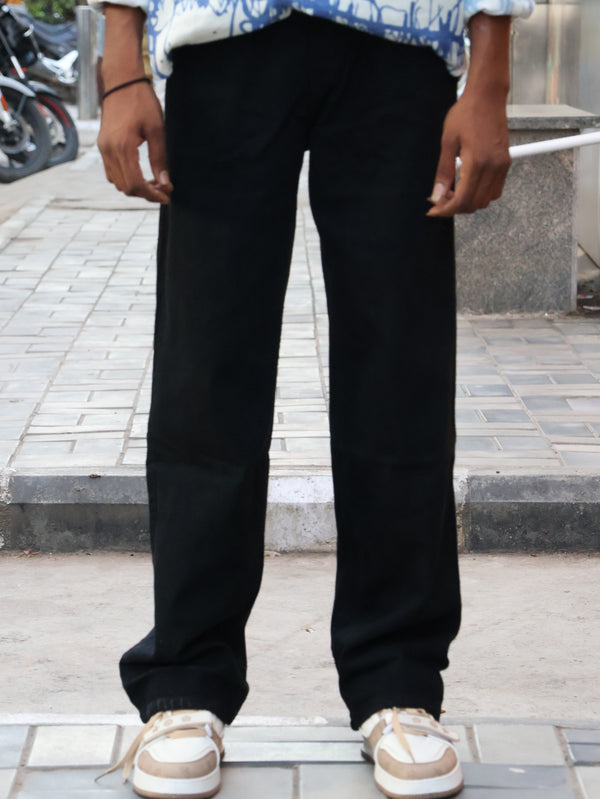 MOM FIT The Midnight Black Relaxed Straight