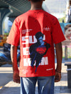 OVER SIZE Superhuman graphic t-shirt