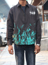 'YVES' Dark Abstract Flame OVER - SIZED SHIRTS