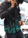 'YVES' Dark Abstract Flame OVER - SIZED SHIRTS