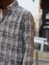 Embroidered Plain Grey over - size shirts