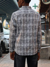 Embroidered Plain Grey over - size shirts