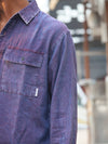 Dual-Pocket Pigment Dyed over - size shirts