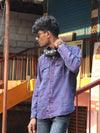 Dual-Pocket Pigment Dyed over - size shirts