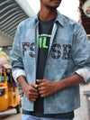Urban Edge Denim Shirt – FS SR Studded Design