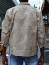Men’s Beige Casual Printed Shirt