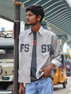 FS SR Studded Grey Streetwear Shirt