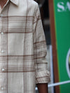 Premium Beige Plaid Shirt – Urban Classic