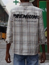 Premium Beige Multi-Check Shirt – Athletic Streetwear Edition