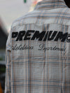Premium Beige Multi-Check Shirt – Athletic Streetwear Edition