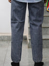 Deep Indigo Textured Relaxed Denim