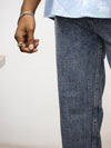 Deep Indigo Textured Relaxed Denim