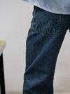 Electric Marble Straight-Leg Denim