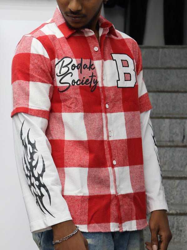Bodak Society "Ignite" Hybrid Layered Flannel
