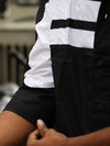 Monochrome Fragment Geometric Shirt