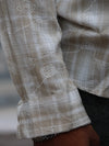 Desert Sand Topographical Linen-Style Shirt