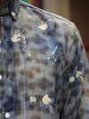 Olive Drift Splatter Plaid Shirt