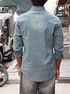 Sun-Faded Indigo Chambray Shirt