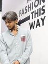 Landscape Patch Utility Shirt – Stone Grey