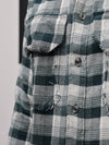 Circuit Checked Distressed Flannel – Racing Green