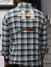 Circuit Checked Distressed Flannel – Racing Green