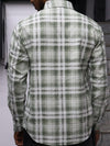 Grand Prix Distressed Plaid Shirt – Sage Green