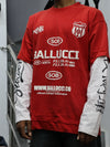 Ballucci Division Layered Statement Tee – Racing Red
