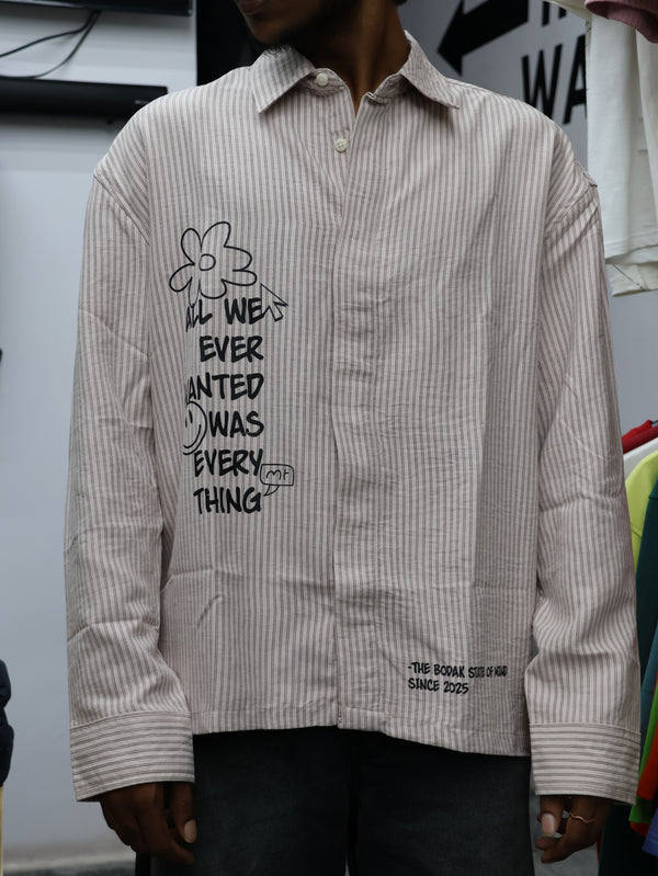 The Bodak State of Mind – "Everything" Striped Utility Shirt