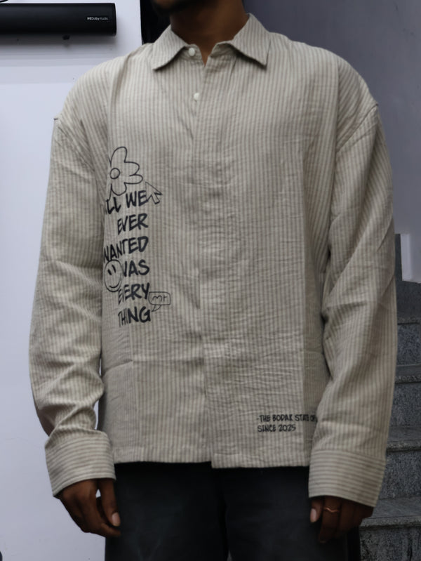 The Bodak State of Mind – "Everything" Striped Utility Shirt