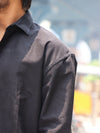 Geometric Embroidered Hem Streetwear Shirt