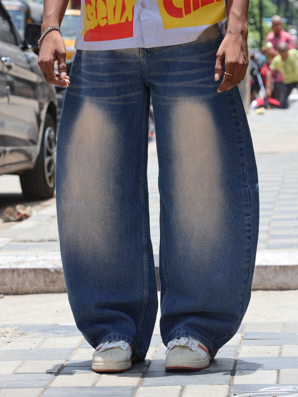 SKRIVOO Over-Extruded Denim | Sun-Bleached Indigo