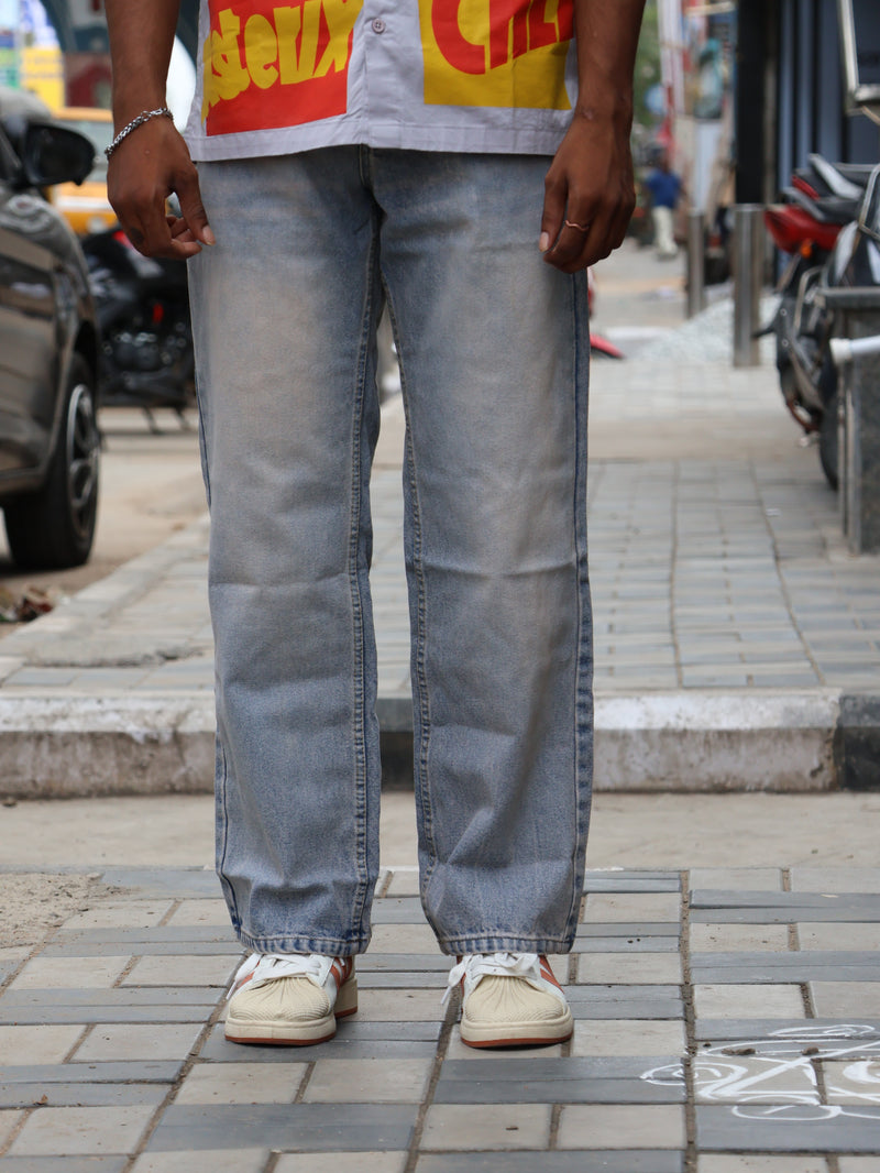 SKRIVOO Essential Straight-Leg | Vintage Ice Wash