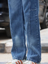 SKRIVOO Paneled Carpenter Denim | Medium Indigo Wash