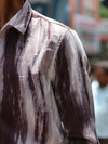 Urban Dusk Abstract Button-Down