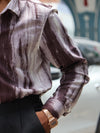 Urban Dusk Abstract Button-Down