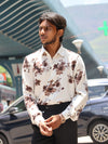 Sepia Bloom Long-Sleeve Shirt