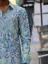Mint Paisley Artisanal Button-Down