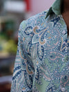 Mint Paisley Artisanal Button-Down