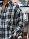 Midnight Prism Geometric Button-Down