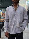 Midnight Marble Swirl Button-Down