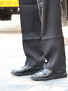 The Signature Pleated Trouser – Charcoal Grey