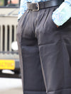 The Signature Pleated Trouser – Charcoal Grey