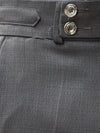 Tailored Textured Trousers with Side Adjusters – Charcoal